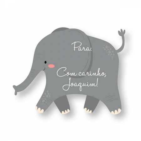Etiqueta Elefante - Kits and Cards